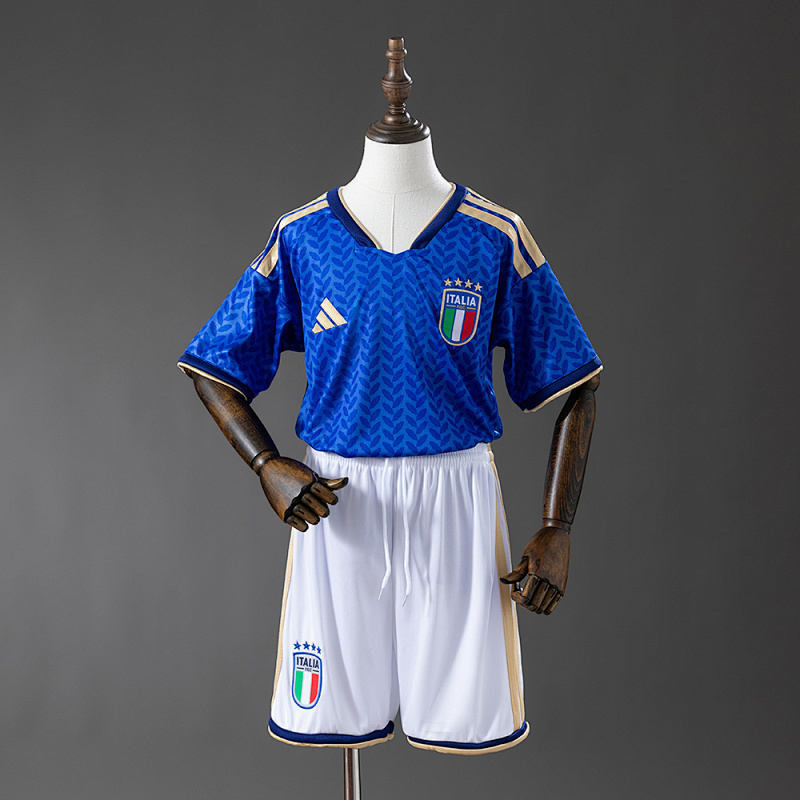 Italy 2026 Home Kids Kit Jersey Size 16-28